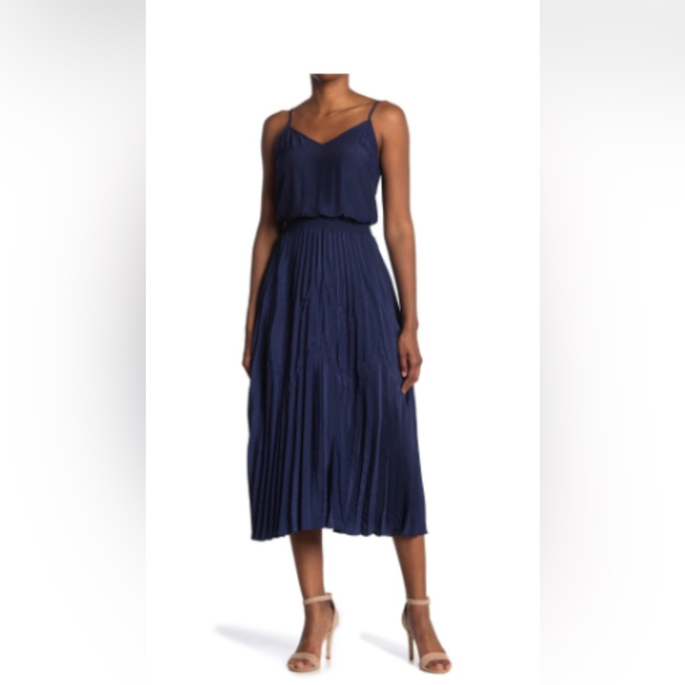 Ramy Brook Navy Blue Dress - Unique Style - Excellent Condition - Size Medium